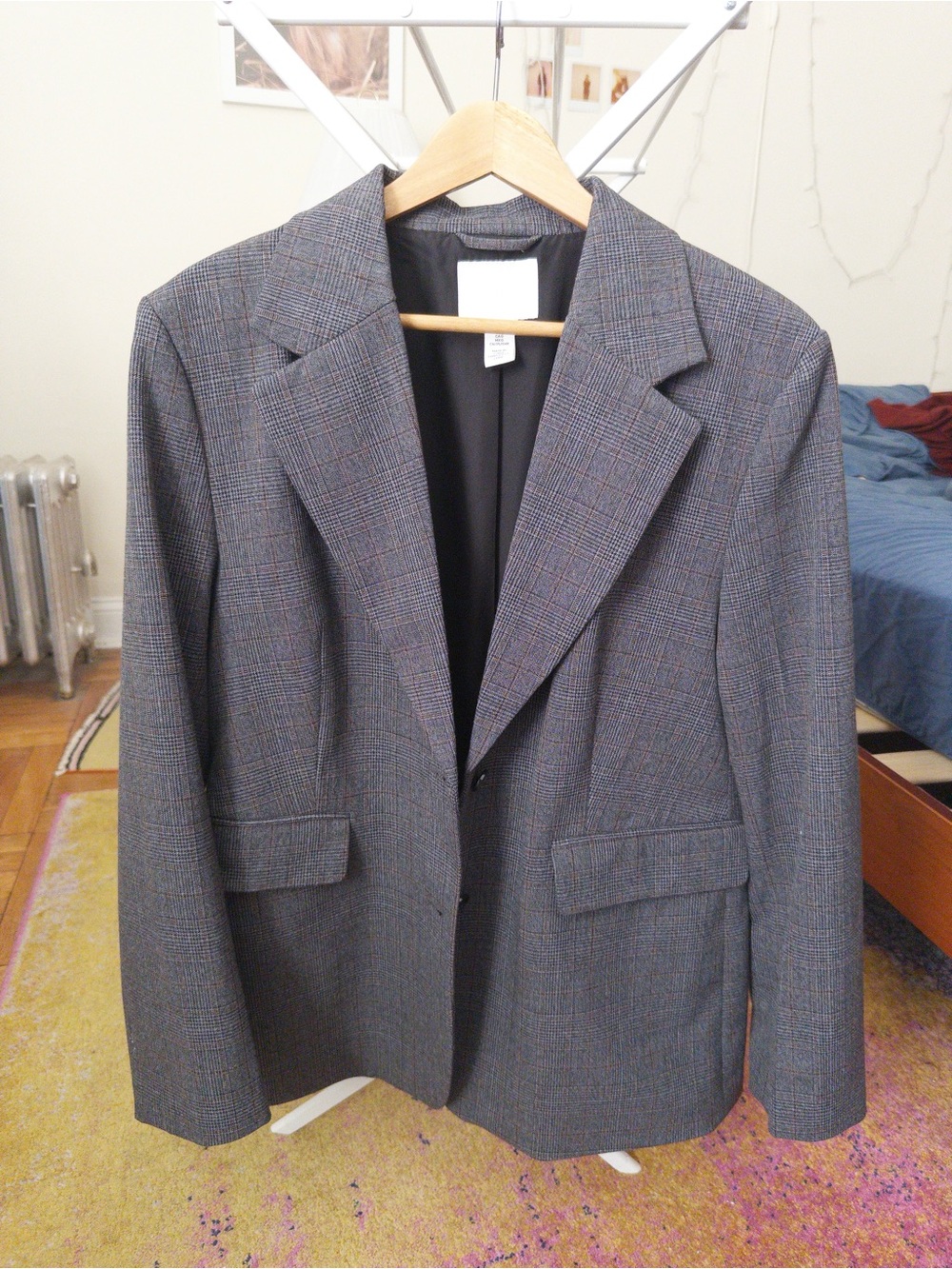 H&M Charcoal Plaid Skort Suit Set - Picture 4 of 10
